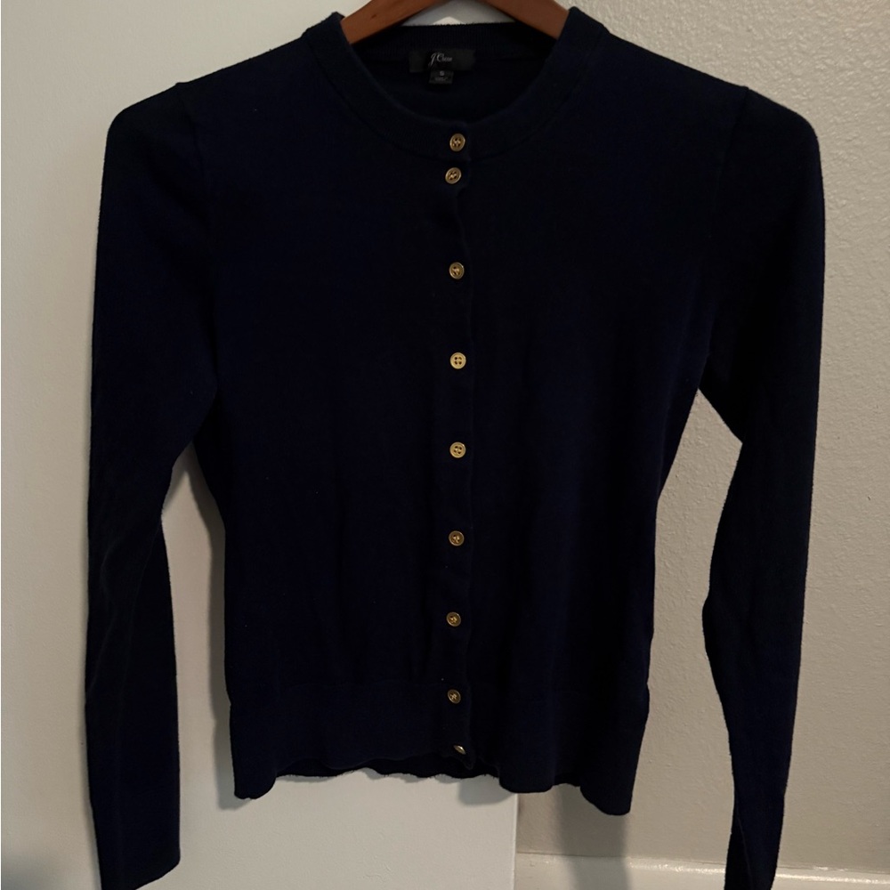 J. Crew Cardigan with Gold Buttons